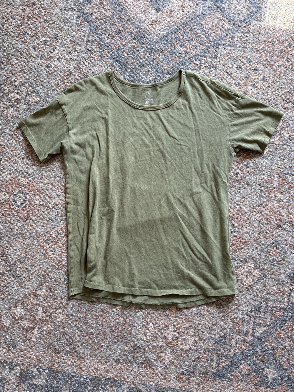 aerie Olive Green Short Sleeve Crewneck Tee